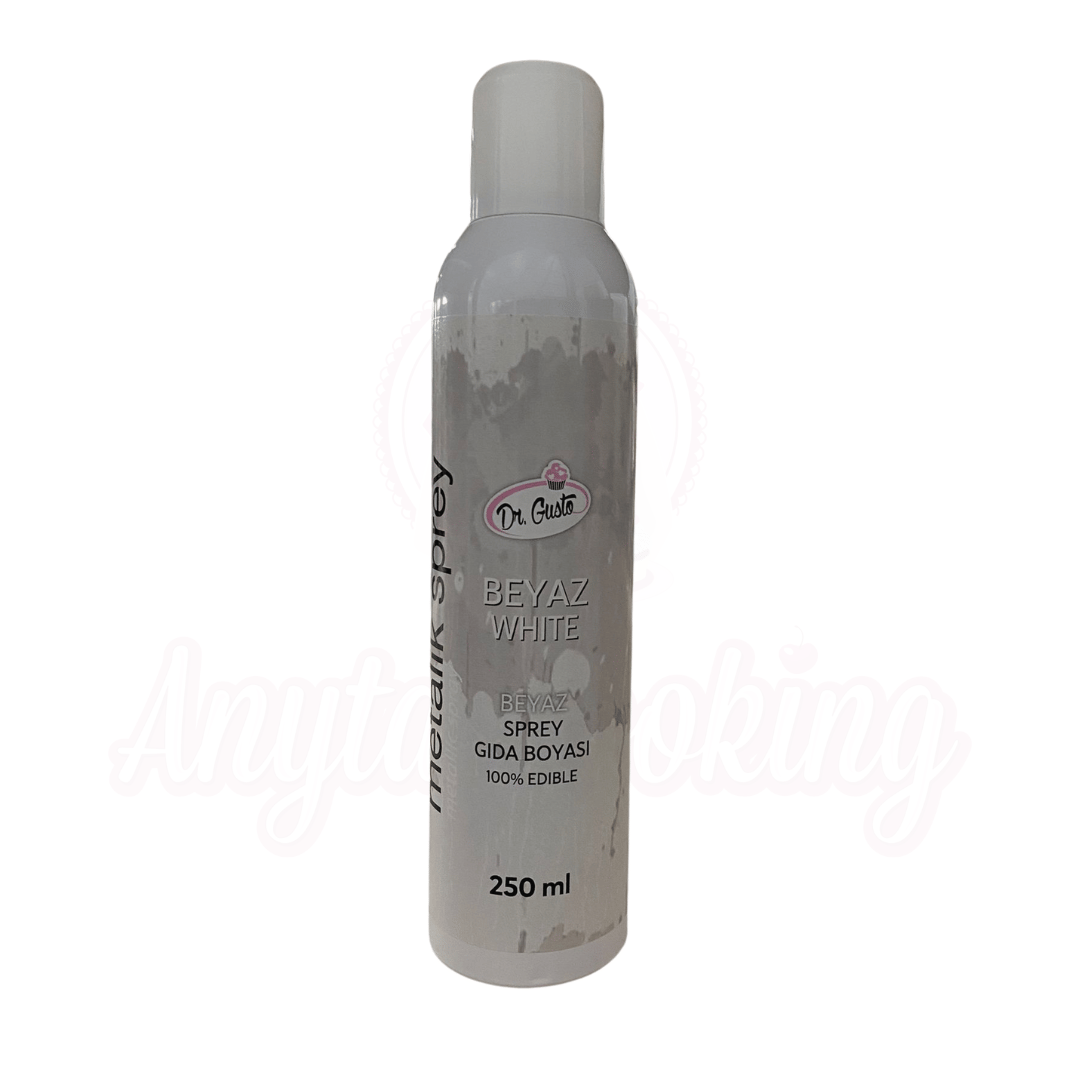 Spray Colorant Metalizat 250 ml - Alb  - Dr Gusto