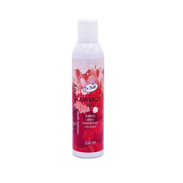 Spray Colorant Metalizat 250 ml - Rosu/Red - Dr Gusto - Anyta Cooking