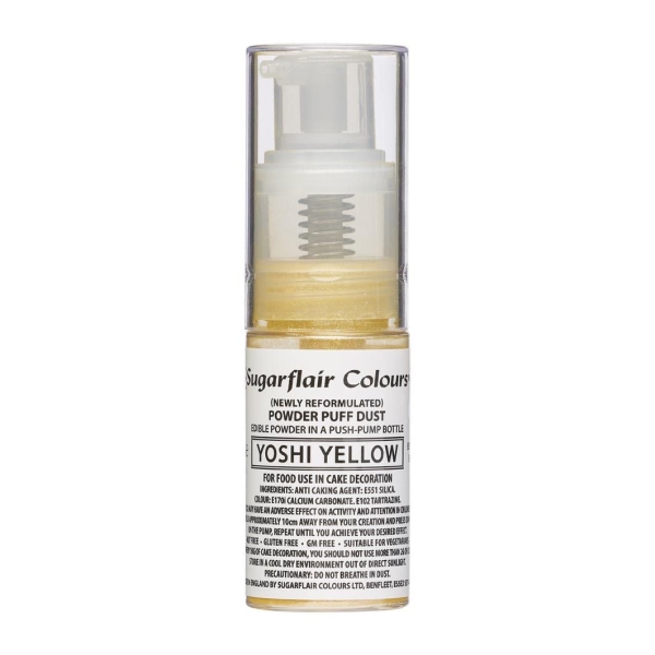 Spray cu Pompita – YOSHI YELLOW/GALBEN – 10 G – Sugarflair