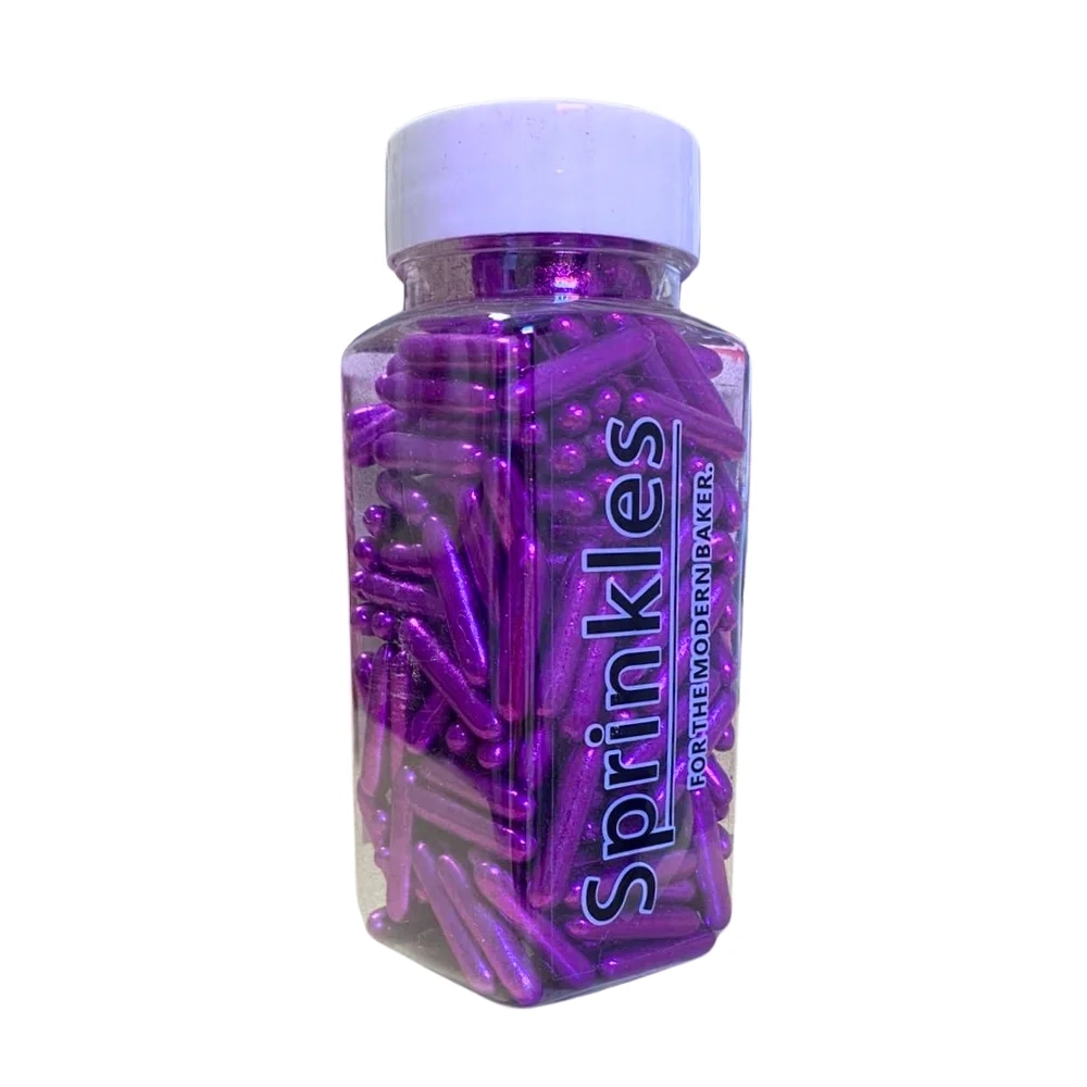 Sprinkles Rods-Decor Zahar Tije - 100 gr - Mov - Dr Gusto