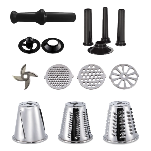 Mașină Multifuncțională de Tocat 4in1 - Carne, Roșii, Cârnați, Răzuit și Feliat - 2000W, Angrenaje Metalice, 1,8 kg/min -Anyta Cooking