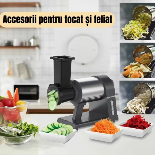 Mașină Multifuncțională de Tocat 4in1 - Carne, Roșii, Cârnați, Răzuit și Feliat - 2000W, Angrenaje Metalice, 1,8 kg/min -Anyta Cooking