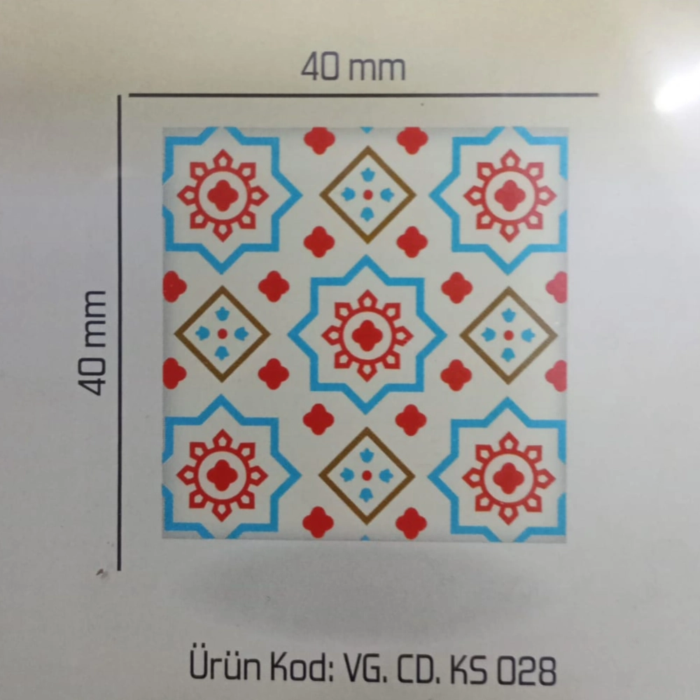 Set 288 buc decor din ciocolata - Patrat model traditional