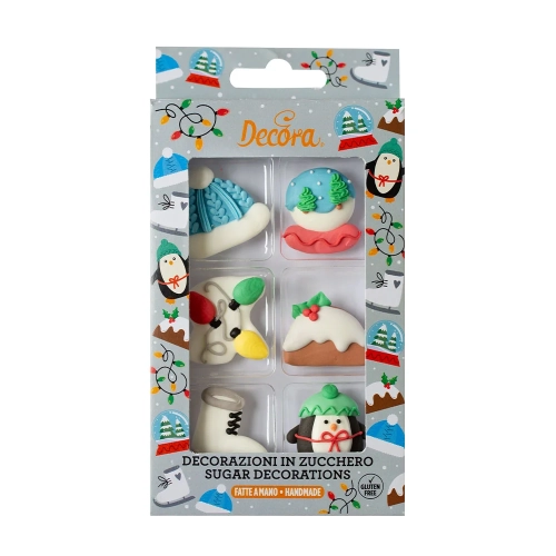 Set decor din zahar pentru Craciun - Decora