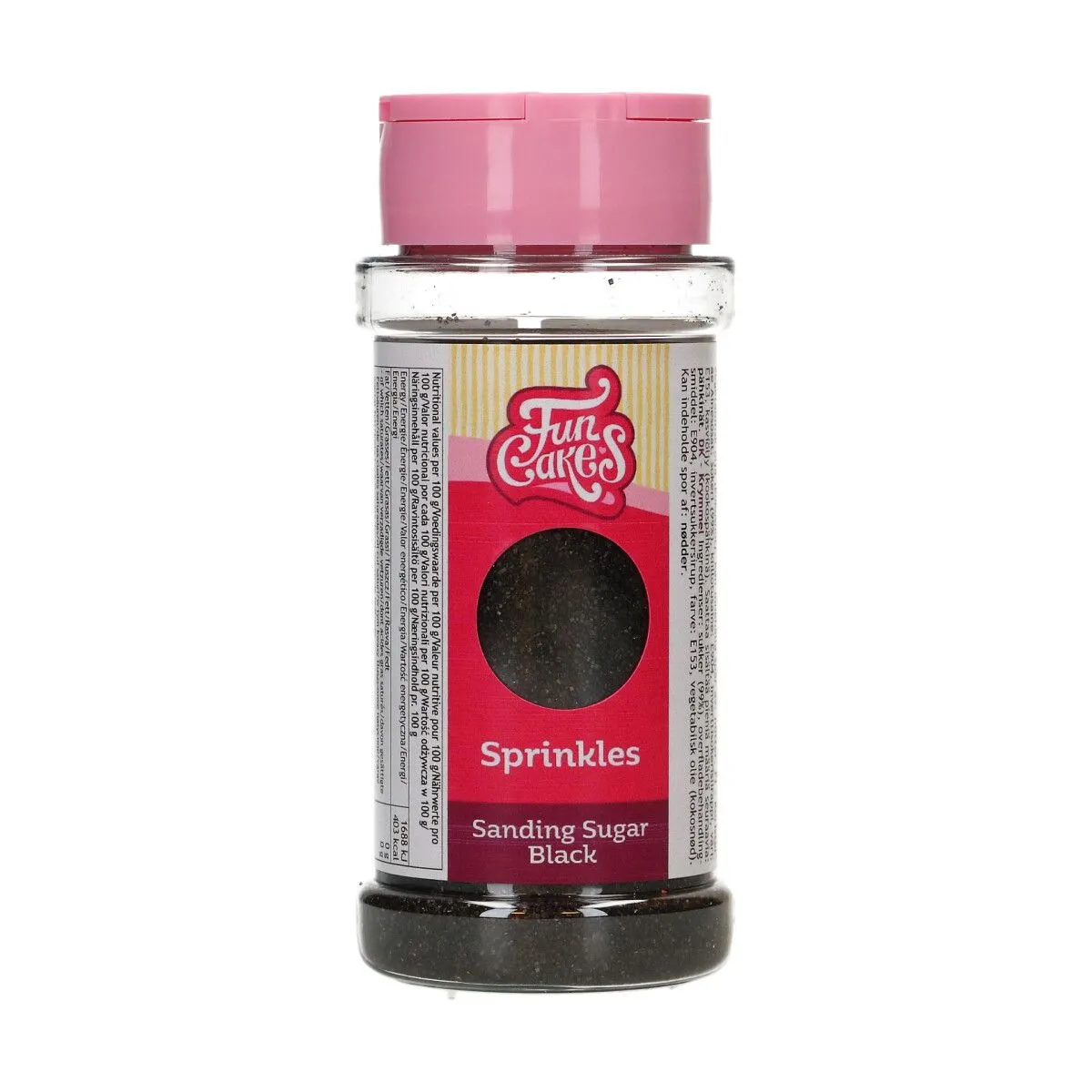 Zahar Colorat - Standind Sugar Black/Negru - 80 gr - Funcakes