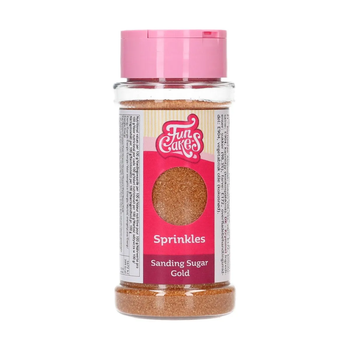 Zahar Colorat - Standind Sugar Gold/Auriu - 80 gr - Funcakes