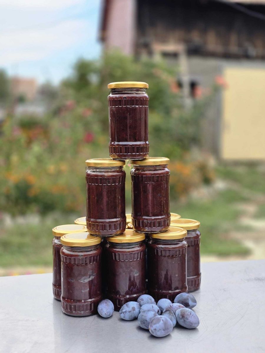 magiun de prune la borcan fara zahar